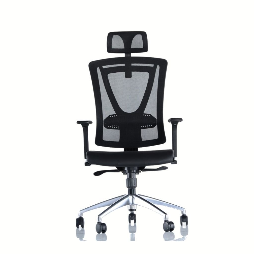 Parox Yönetici Koltuğu Ayarlı Kromajlı Kolçak + Alüminyum Ayak