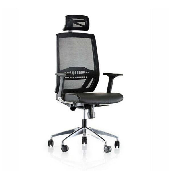 Sandax Yönetici Koltuk Ayarlı Kromajlı Kolçak + Alüminyum Ayak