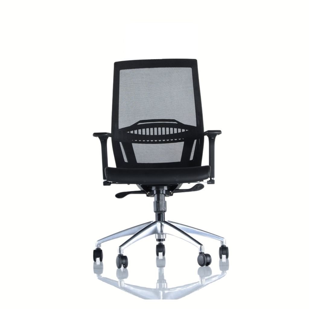 Sandax Çalışma Koltuk Ayarlı Kromajlı Kolçak + Alüminyum Ayak