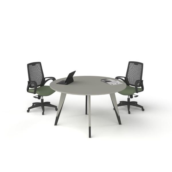 Trend Yuvarlak Toplantı Masası Kum Beji - Füme - Q120