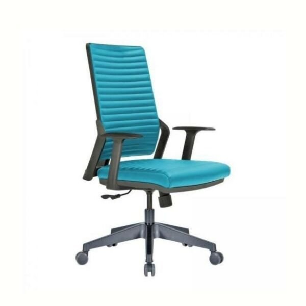 Tekno Çalışma Koltuk Döşemeli Sırt + Plastik Ayak + Ayarlı Kol