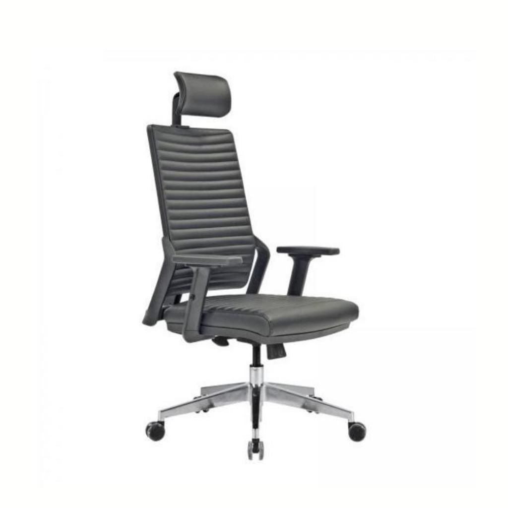 Tekno Müdür Koltuk Döşemeli Sırt + Alüminyum Ayak + Ayarlı Kol