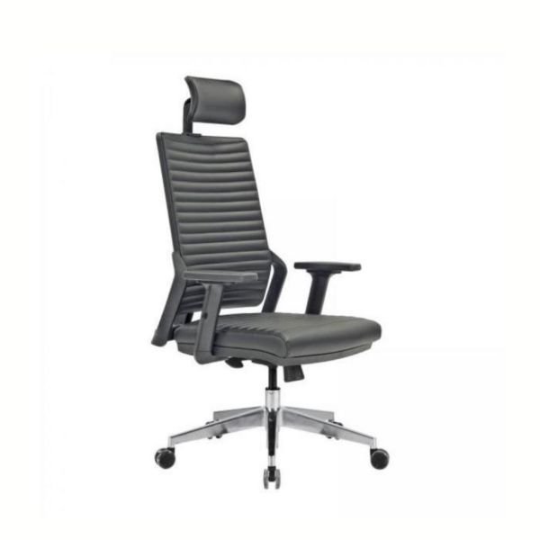 Tekno Müdür Koltuk Döşemeli Sırt + Alüminyum Ayak + Ayarlı Kol