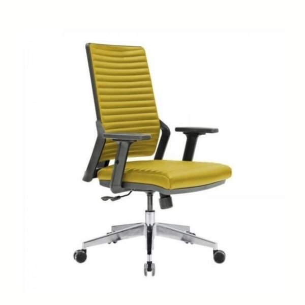 Tekno Çalışma Koltuk Döşemeli Sırt + Alüminyum Ayak + Sabit Kol