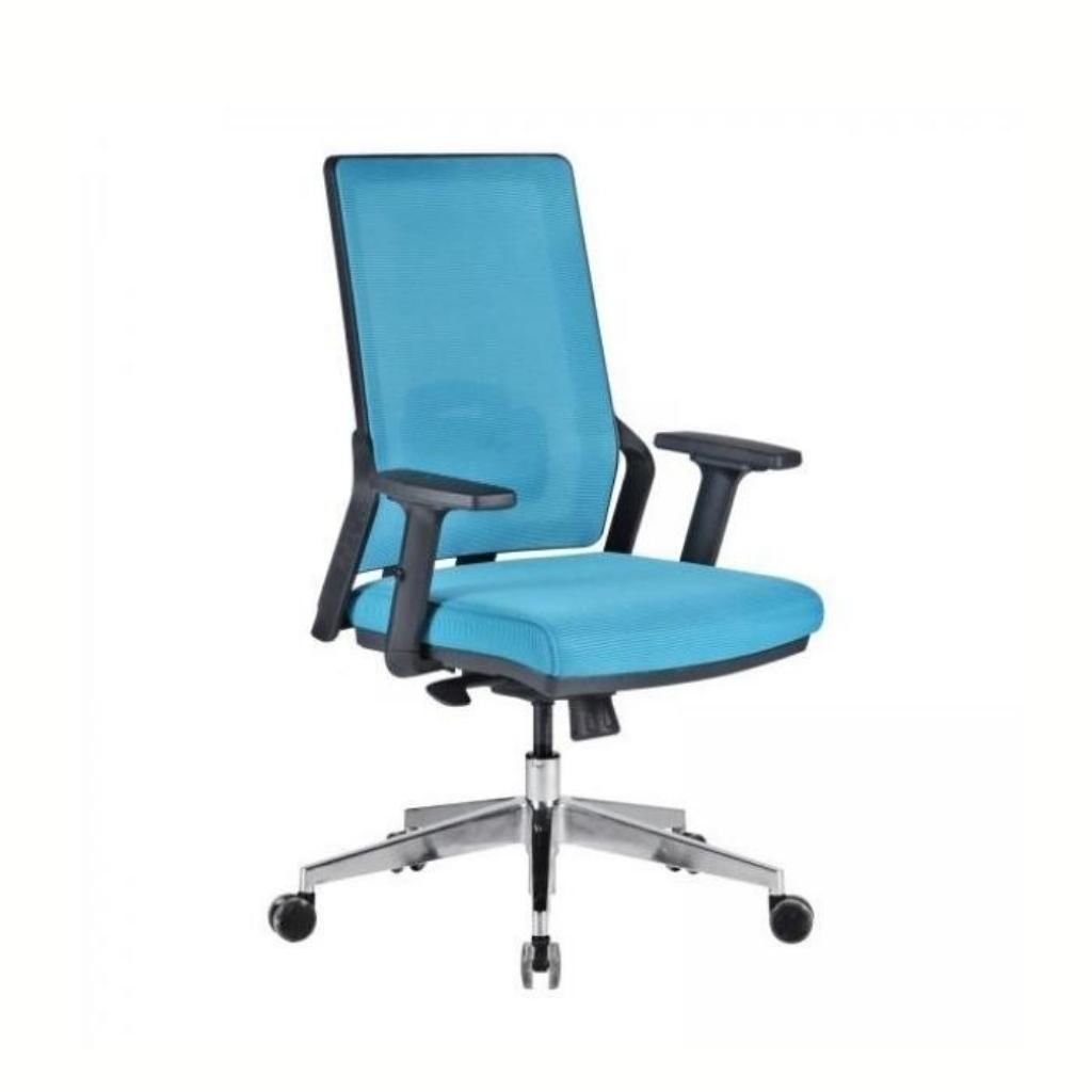 Tekno Çalışma Koltuk Alüminyum Ayak + Ayarlı Kolçak + Bel Destekli