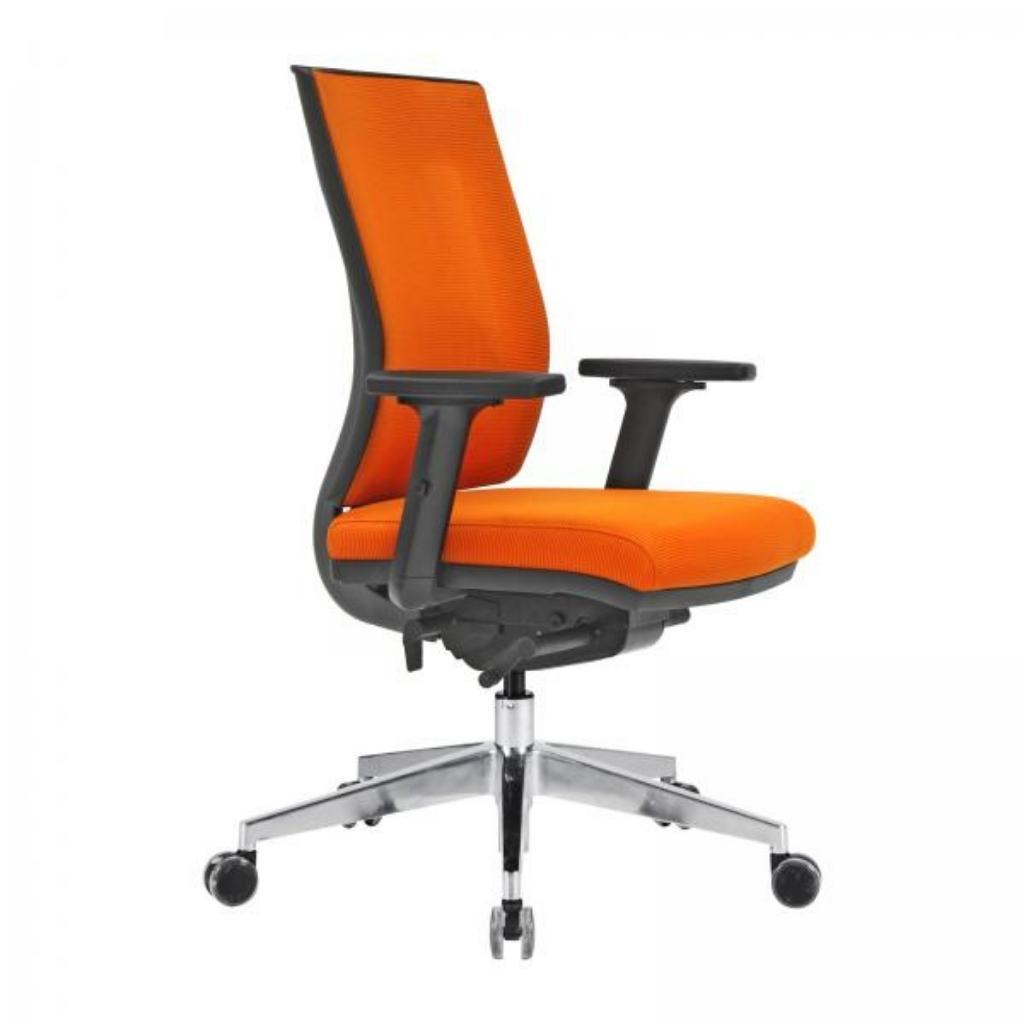 Ermes Çalışma Koltuk Alüminyum Yıldız Ayak