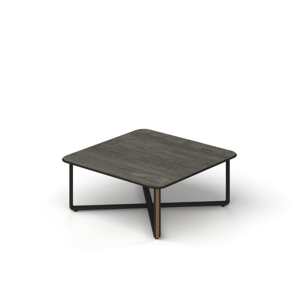 Efor Sehpa Berlin - Siyah - Bakır - 100x100x42