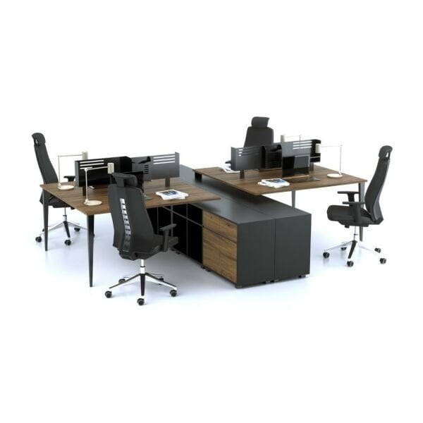 Fantastik 4'lü Workstation Masa