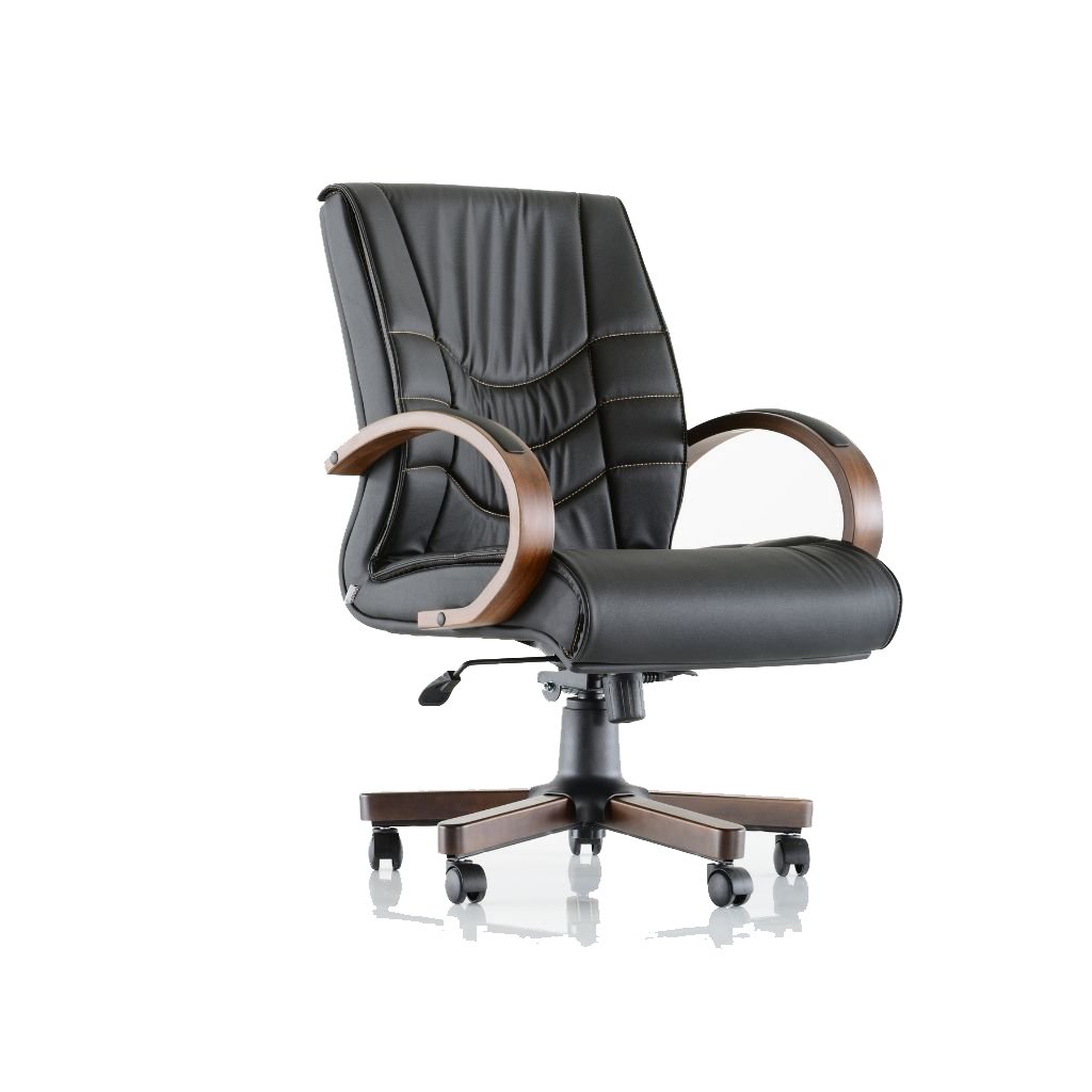 Style Şef Koltuğu Ahşap Kolçak + Ahşap Ayak