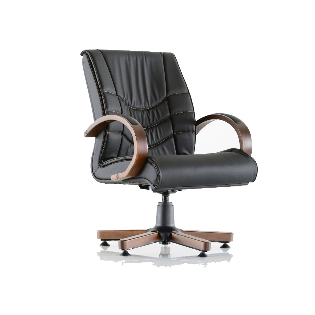 Style Misafir Koltuğu Ahşap Kolçak + Ahşap Ayak