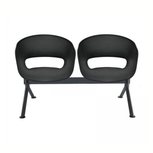 Solid Plus Siyah İkili Bekleme Koltuk