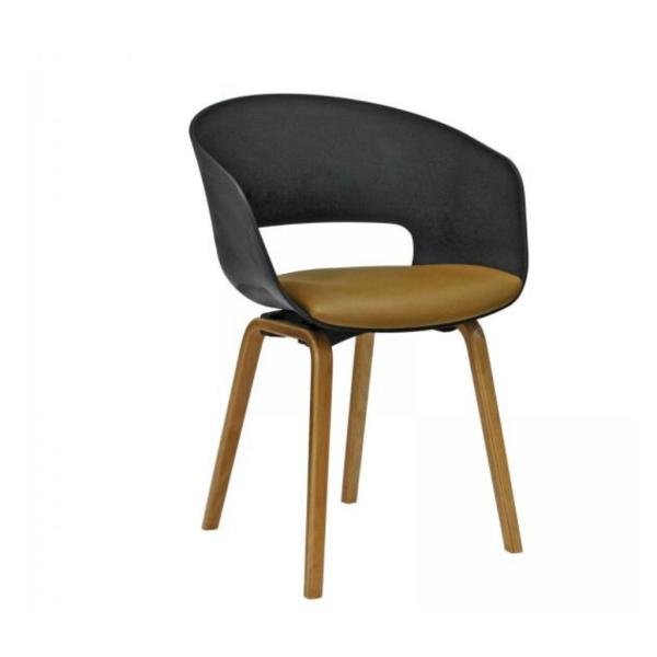 Solid Plus Plastik Gövde Bekleme Koltuk Siyah Sırt