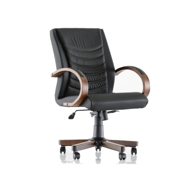 Casanova Şef Koltuğu Ahşap Kolçak + Ahşap Ayak