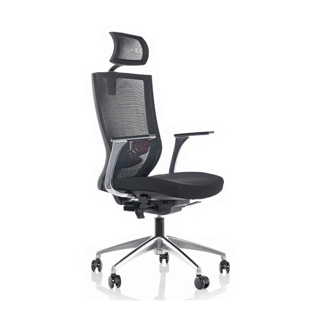 Saturn Yönetici Koltuğu Alüminyum Kolçak + Alüminyum Ayak